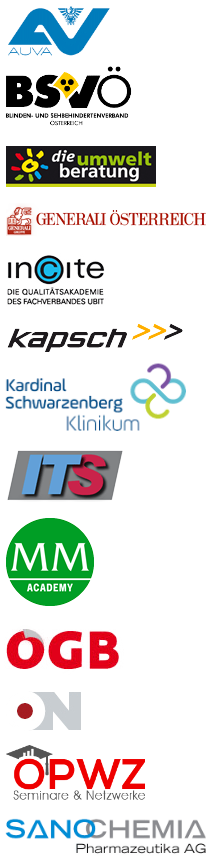 Logos der Kunden von Dr. Norbert Weiß;